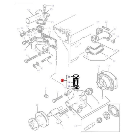 Massey Ferguson - Bypass Hose - 747936M91 - Farming Parts