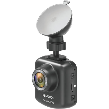 The Sparex HD (1280 x 720) 2'' Dash Camera - S.163022 features a convenient suction mount, a built-in G-Sensor, and side buttons for easy operation. Its compact design includes a wide 125° field of view lens, making it ideal for vehicle use.