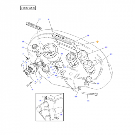 Massey Ferguson - Housing Gasket - 1669957M1 - Farming Parts