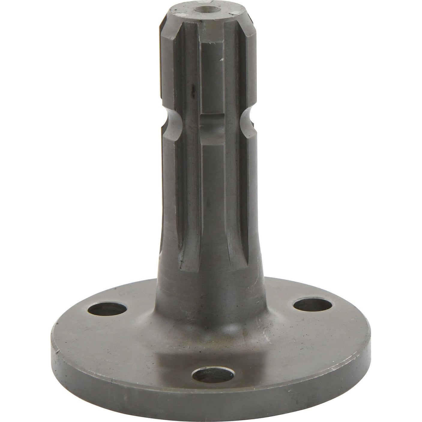 Image of the PTO Shaft - S.17254 by Sparex, a metal mechanical part with a cylindrical shaft featuring 1 3/8'' splines, attached to a flat base with three holes for mounting.