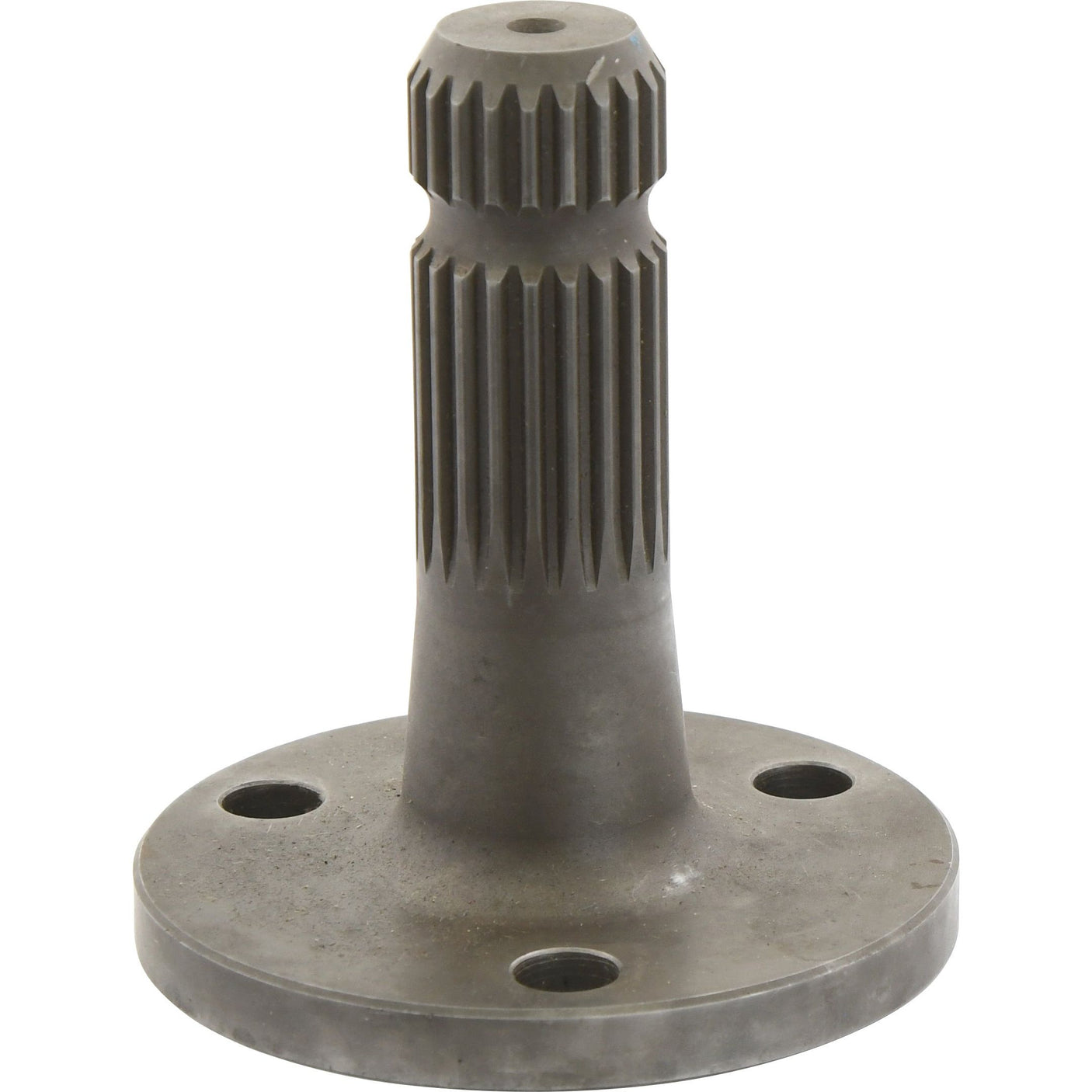 A metal splined PTO shaft with a flange and three bolt holes, suitable for Case IH machinery, is available under product name PTO Shaft - S.17397 from the brand Sparex.