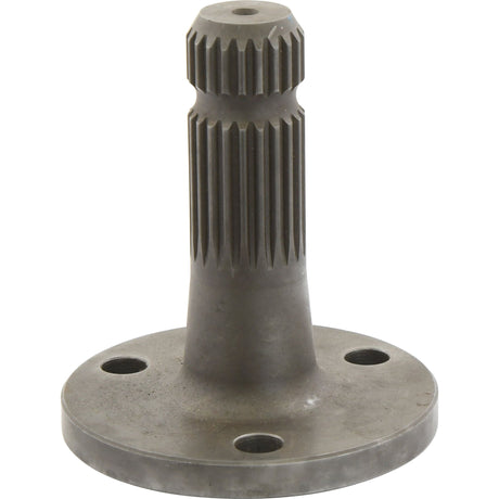 A metal splined PTO shaft with a flange and three bolt holes, suitable for Case IH machinery, is available under product name PTO Shaft - S.17397 from the brand Sparex.