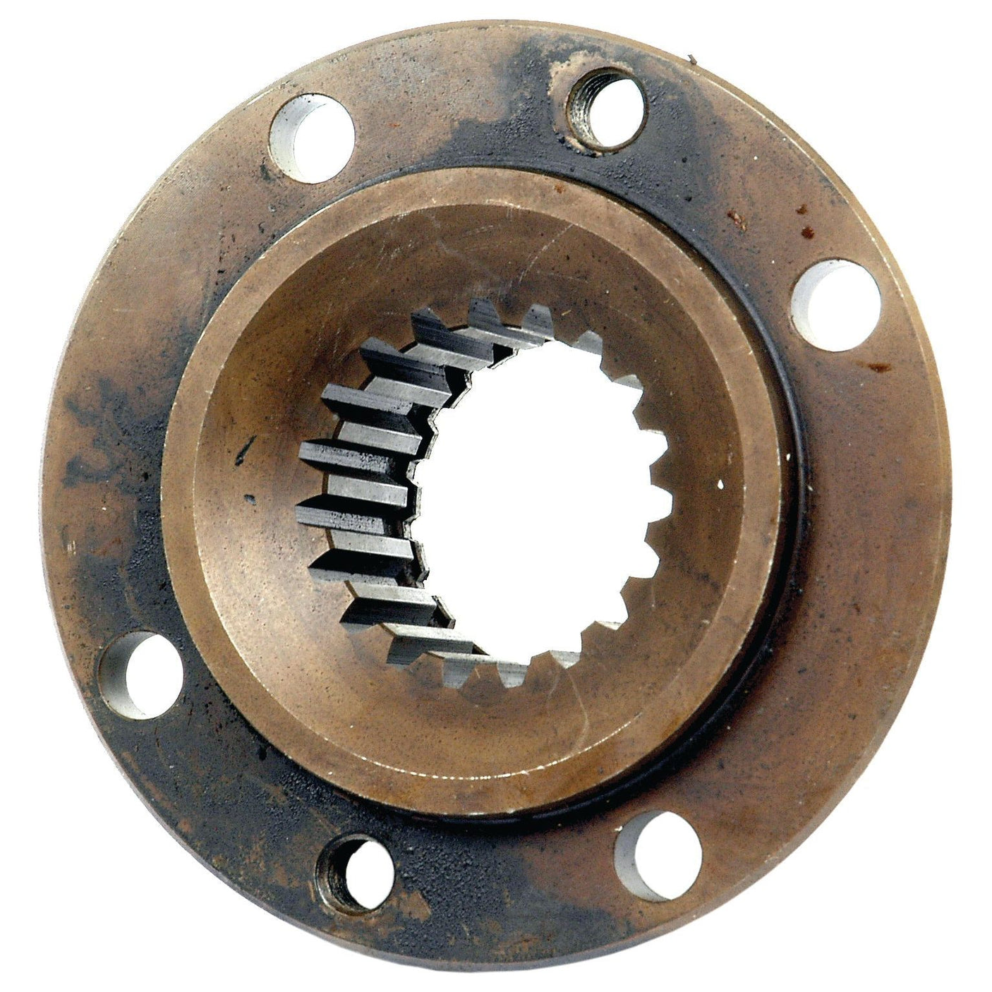 The Sparex Hydraulic Pump Coupling (Part No. S.17437) is a gear coupling component with a circular design, featuring 19 teeth and six evenly spaced bolt holes around its perimeter.