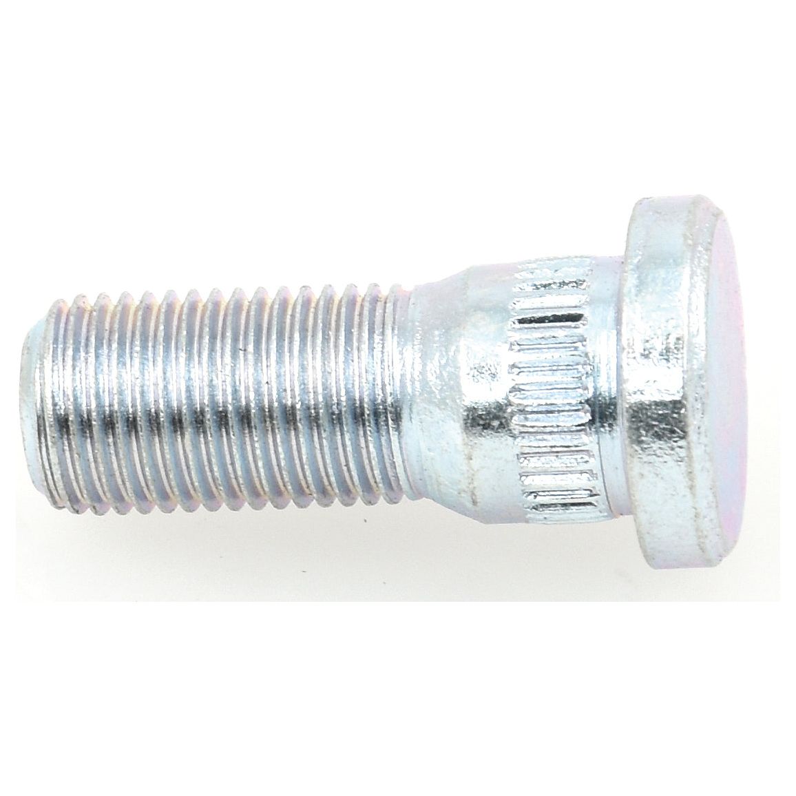 Close-up of a Sparex Wheel Stud 1/2'' x 1 3/8'' (UNF) Grip Ø: 5/8'', featuring a threaded body with UNF thread and a flat head, set against a plain white background.