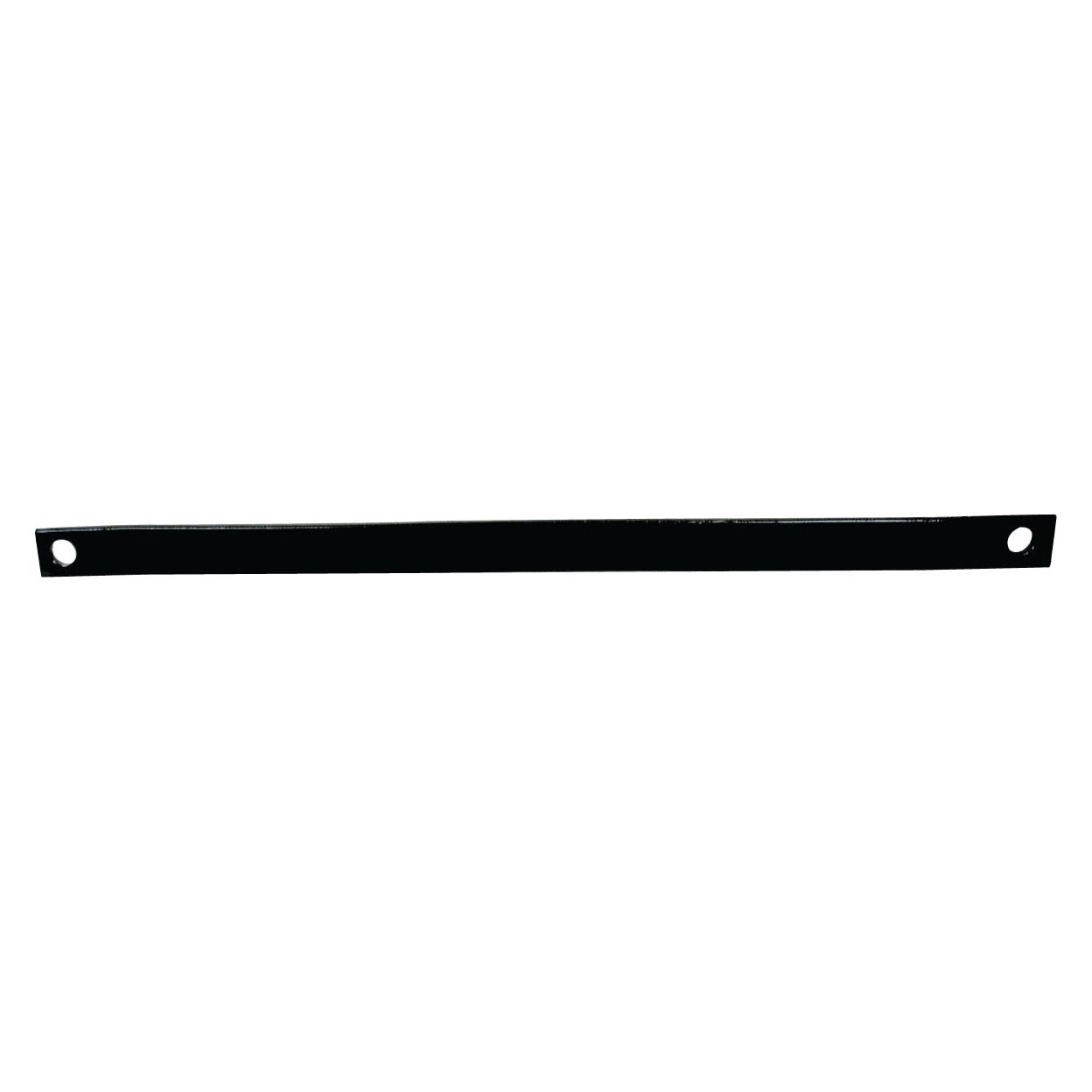 A Rigid Stabiliser Bar made of black metal with a smooth surface featuring two Ø22mm holes on either end, suitable for Massey Ferguson, measuring 802mm in length. (Sparex Part No. S.177)