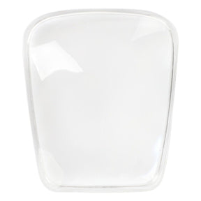A clear rectangular glass slab with rounded edges, resembling the Fendt Lens Gear Lever by AGCO, is set against a white background. The part number 178100090651 is subtly etched on one corner.