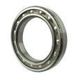 A Sparex Deep Groove Ball Bearing (6213Open) - S.18063, compatible with Case IH, featuring a metal outer ring, housing, and several small balls arranged in a circular track.