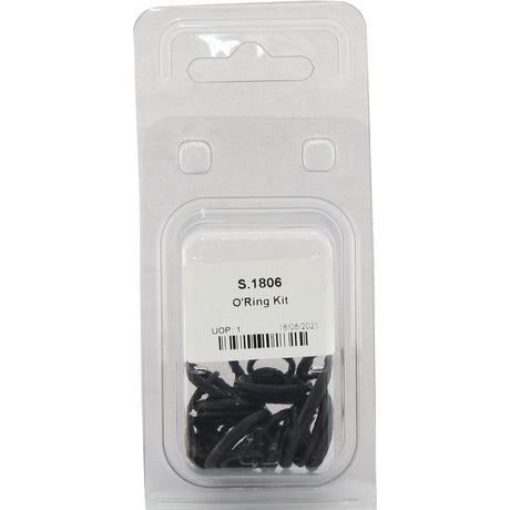 A packaged Sparex O'Ring Kit, Sparex Part No. S.1806, containing multiple black O-rings, with a label displaying the product number and a barcode.