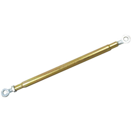 A Sparex Stabiliser Bar Assembly - S.180, featuring an adjustable rod and eyelets on both ends, compatible with Massey Ferguson equipment.