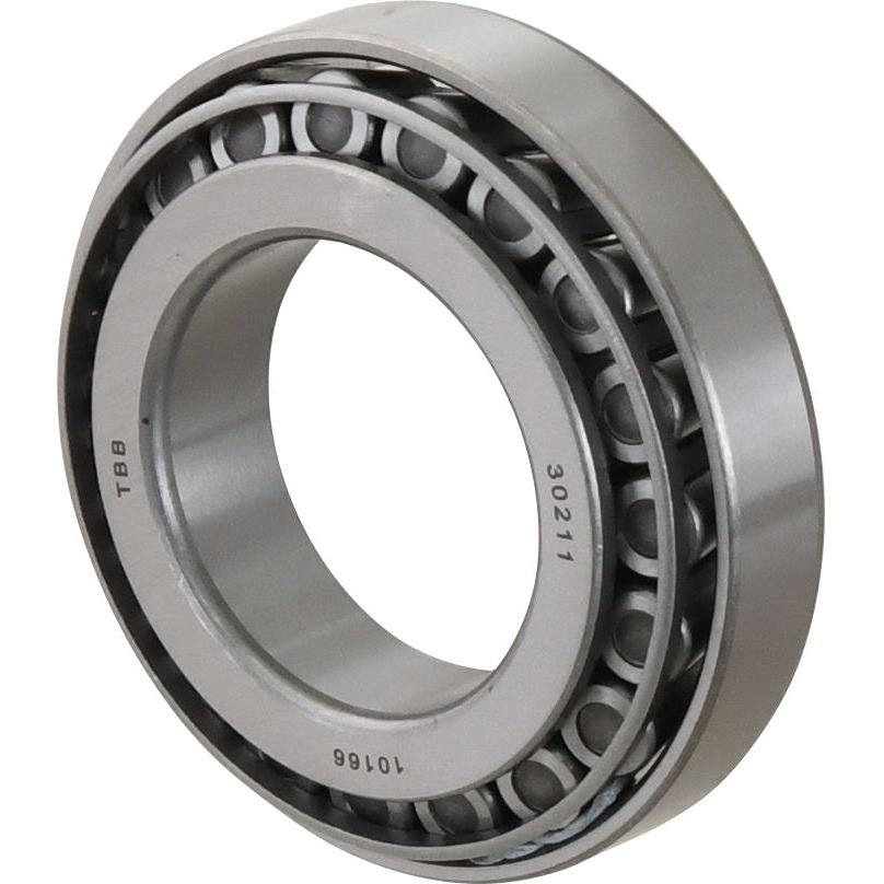 A metric tapered roller bearing, branded as Sparex Taper Roller Bearing (30211) - S.18219, with the markings "TBB 30211" and "10168" on the outer ring, is ideal for applications requiring precise load handling.