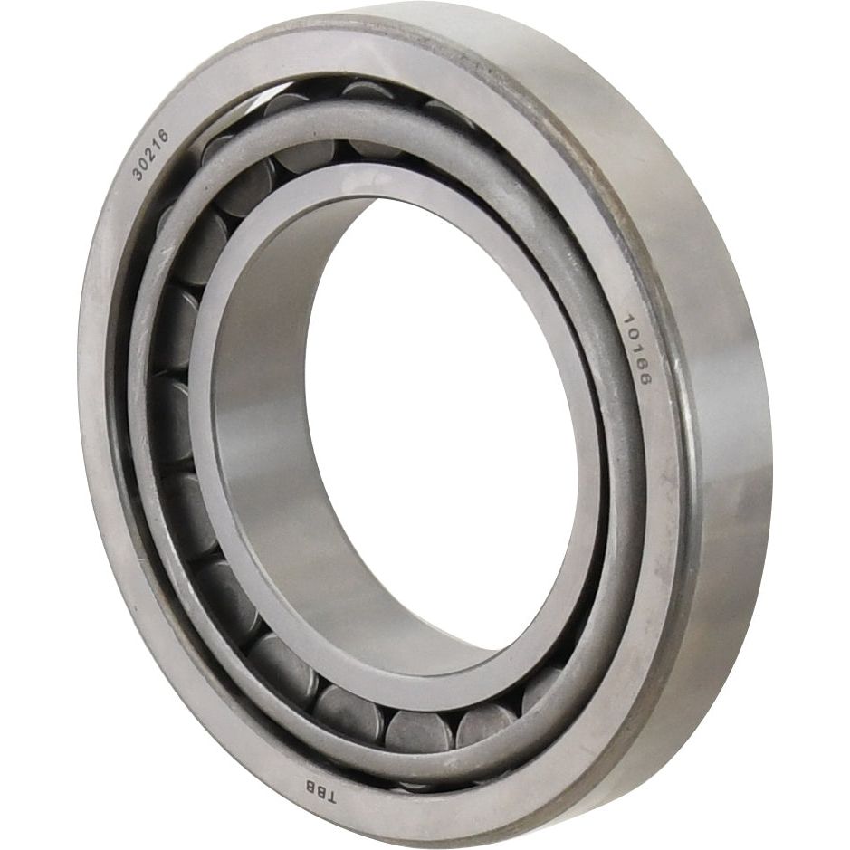 A close-up image of the Sparex Taper Roller Bearing (30216) - S.18224, commonly used in Fiat and Zetor machinery, showing the inner and outer rings with tapered rollers between them.
