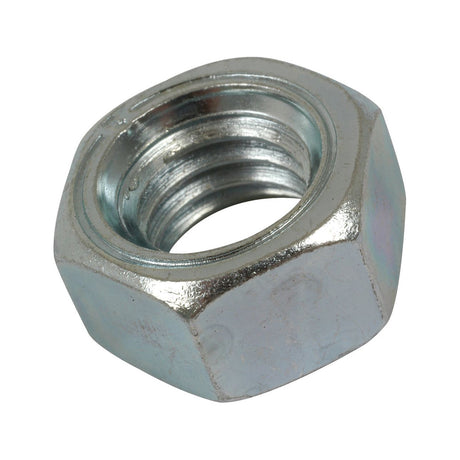 A Sparex Imperial Hexagon Nut, size 7/16'' UNC (DIN 934) with internal threading and a zinc-plated finish, is shown.