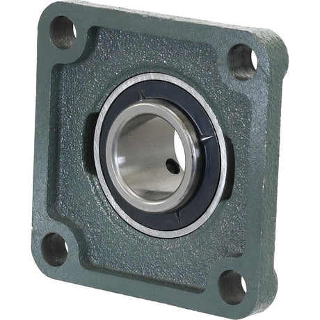 The Sparex Four-Bolt Flanged Unit (UCF207), also known as Sparex Part No.S.18403, features a cast iron housing with a circular central opening and four mounting holes at each corner. This durable unit is ideal for mechanical applications and is available from Sparex.