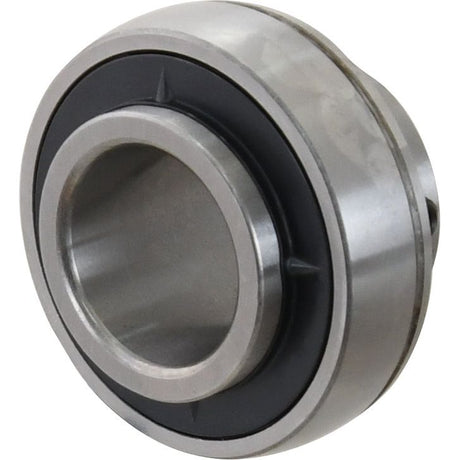 Close-up of a Sparex Plummer Block Bearing Insert (UC207) - S.18433, showcasing its smooth, circular structure with an inner and outer raceway, perfect for Massey Ferguson machinery.