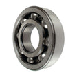 A close-up of the Sparex Deep Groove Ball Bearing (RMS 18) - S.18451 features an outer ring, inner ring, and several small metal balls between them.