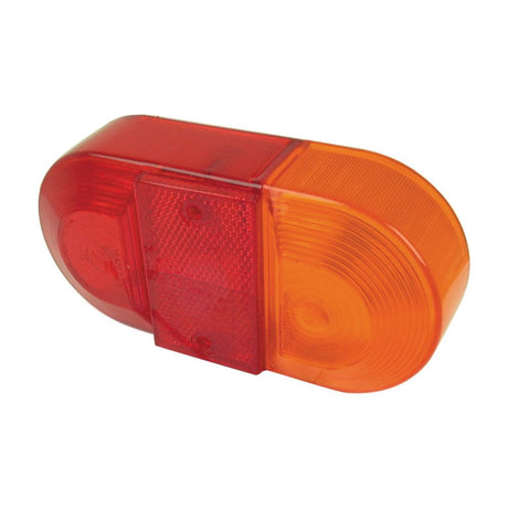 A red and orange oval-shaped Sparex Replacement Lens (fits S.18455 - S.18456) tail light with a flat mounting surface, offering 4 Function capabilities as a rear light.