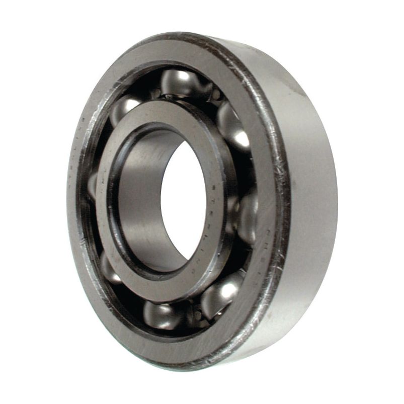 The Sparex Deep Groove Ball Bearing (RLS 16) - S.18470, featuring an inner and outer ring with visible ball bearings within the encasement, is perfect for Ford/New Holland tractors.