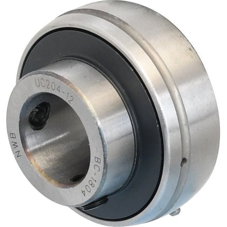 A Sparex Plummer Block Bearing Insert (UC204-12) - S.18580, engraved with the code "UC204-12" on its surface, showcases its circular shape and components. This robust bearing insert exemplifies precision engineering from Sparex.