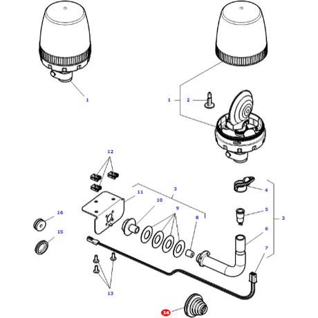 Massey Ferguson - Beacon Grommet - 4354888M2 - Farming Parts