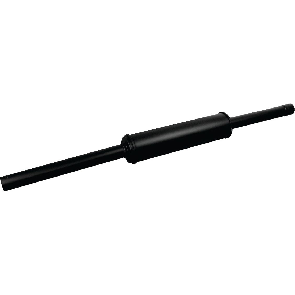 Sparex Silencer - Vertical - S.19252, finished in black with a matte texture, featuring a cylindrical body and two extended handles on either side, coated with heat-resistant paint.