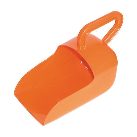 The Durable Plastic SCOOP (Sparex Part No. S.19316) by Sparex features a large handle, slightly tilted to the right, in an orange hue.