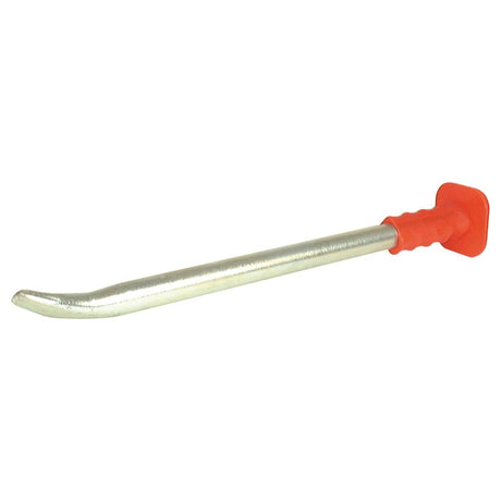 Image of the Bead Breaker 508mm, Sparex Part No. S.19350, featuring a durable metallic body with a curved end and an orange rubber handle grip. Ideal for on-the-go repairs, this versatile tool from Sparex doubles as a bead breaker to ensure you’re prepared for any situation.