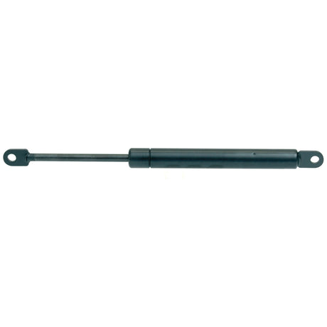 The Sparex Gas Strut (S.19417), featuring a durable ram stroke design, is 225mm in total length and comes in black with mounting holes at both ends. This versatile strut is ideal for providing lift assistance in hoods or trunks and various other applications.