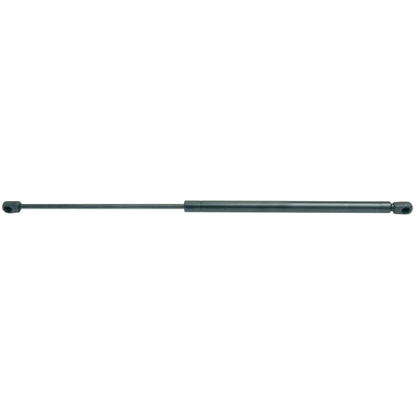 A black Sparex S.19425 Gas Strut, measuring 600mm in total length with cylindrical ends on both sides for lifting and holding mechanisms, featuring an F Ball Socket for secure attachment.