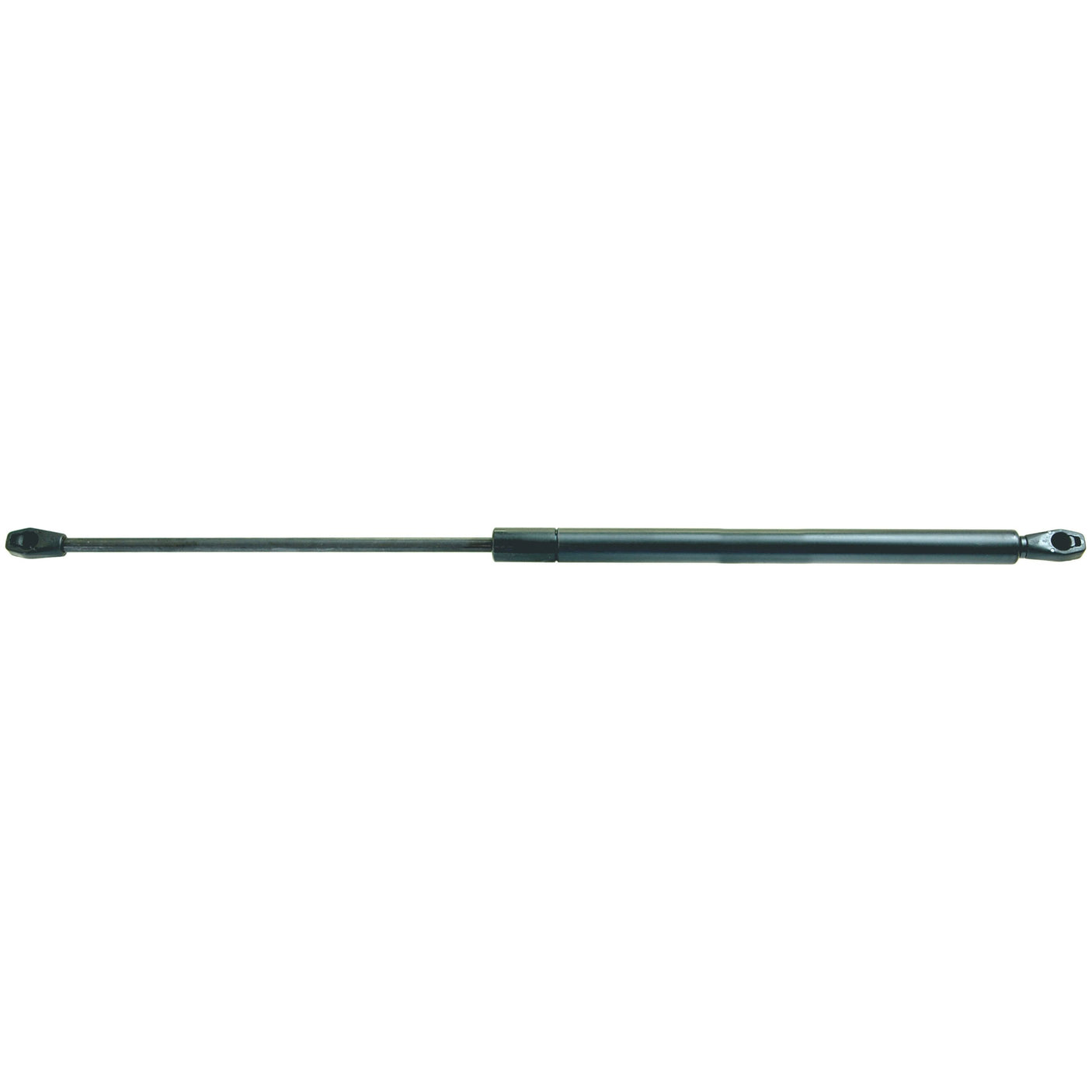 An image of the Sparex Gas Strut (S.19446), black in color with a total length of 525mm, featuring mounting brackets on both ends and a J Ball Socket. This strut, commonly used in automotive or industrial applications for lifting and supporting heavy objects, has a pressure rating of 190N.