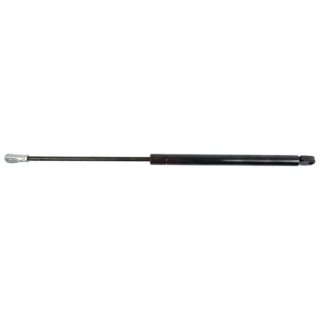 The Sparex Gas Strut, model S.19450, with a total length of 500mm, features a black body and includes both a silver metal end fitting and a dark plastic end fitting designed for optimal pressure control. It is pictured on a white background.