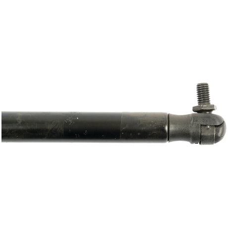 Close-up of a Sparex Gas Strut (Total length: 590mm - S.19451) with a threaded bolt on one end, featuring a cylindrical shaft and a ball joint connection.