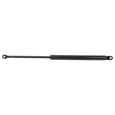 The Sparex Gas Strut, S.19454, is a black strut featuring mounting holes on both ends and is commonly used for supporting lift gates, hoods, or other structures needing controlled force. It has a total length of 400mm, a ram stroke of 162mm, and delivers a pressure of 250N.