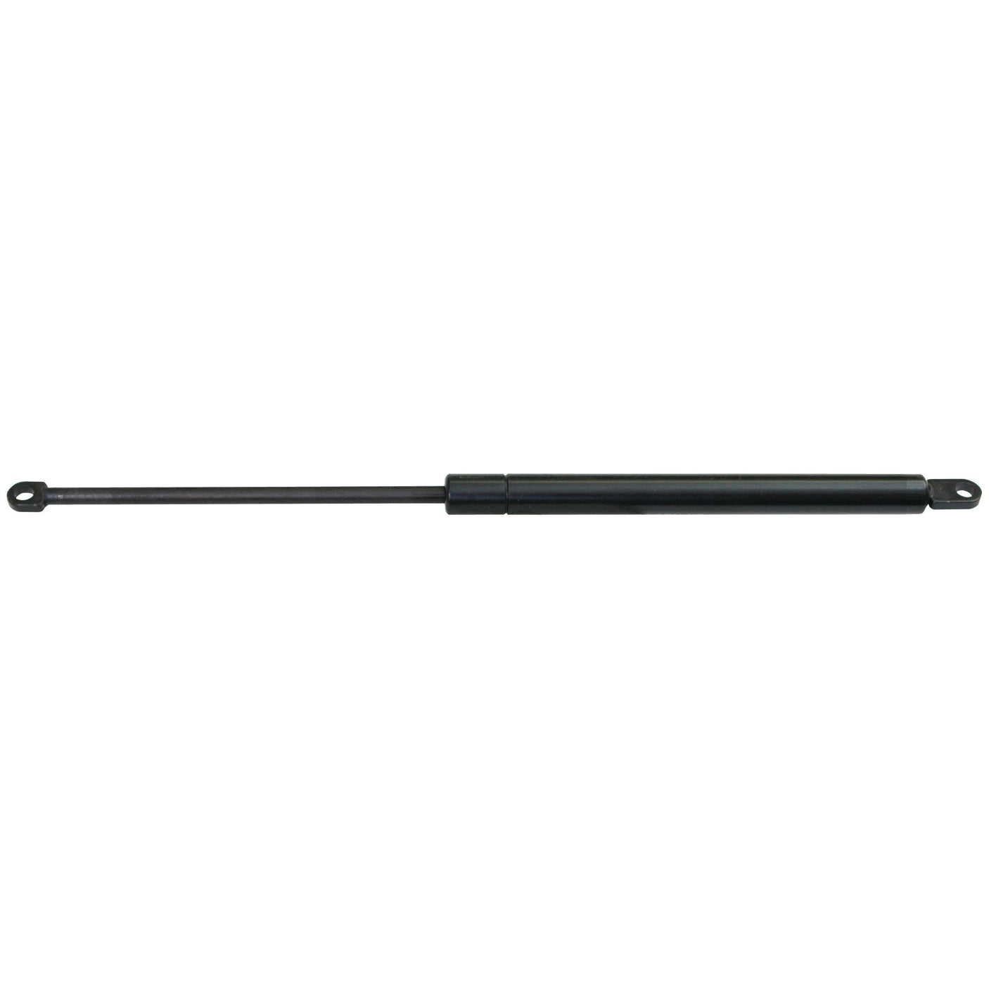 The Sparex Gas Strut (S.19455) is a black gas strut with a total length of 400mm and circular mounting points at both ends, ideal for lifting or supporting hoods, hatches, and other objects. Perfect for Case IH equipment, this product guarantees reliable performance.