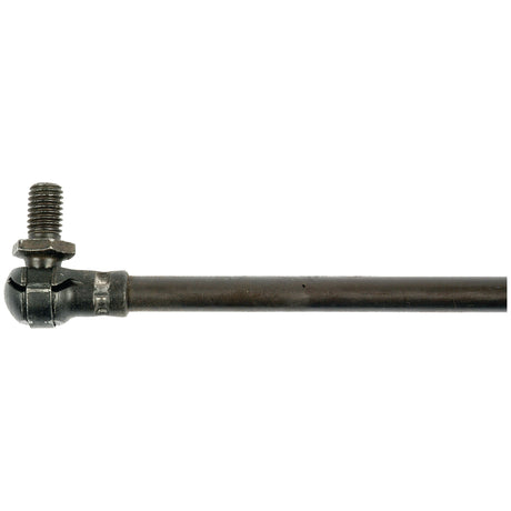 Close-up of a Sparex gas strut (S.19459) with a threaded bolt and end fittings at one end, isolated on a white background; total length 345mm.