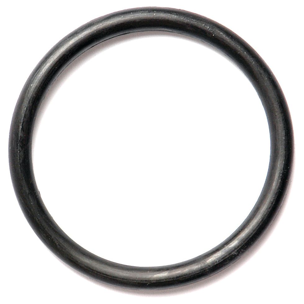 Close-up image of a black Sparex O Ring 3/16'' x 2 1/8'' (BS330) made from Nitrile Rubber, featuring a Shore Hardness of 70 and capable of withstanding a temperature range from -40°C to +135°C.