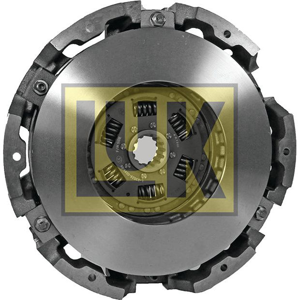 A Sparex Clutch Cover Assembly - S.19601 for automotive use, featuring a cerametallic metal design with visible springs and various components, prominently displays the "LUK" label across the center.