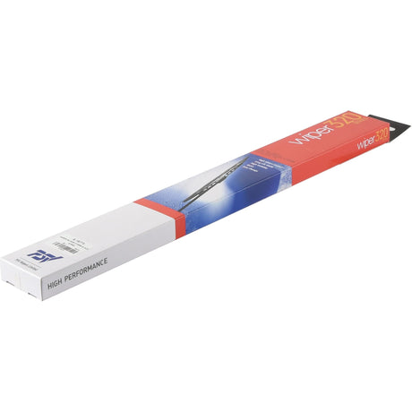 A long, rectangular box labeled "Wiper Blade - 15'' (375mm) 1 pc. + S.14730 | Sparex Part No.S.19773," featuring a high-performance 15'' wiper blade. The box is adorned with red, blue, and white sections showcasing the product branding and prominently displaying the Massey Ferguson logo under the Sparex brand name.