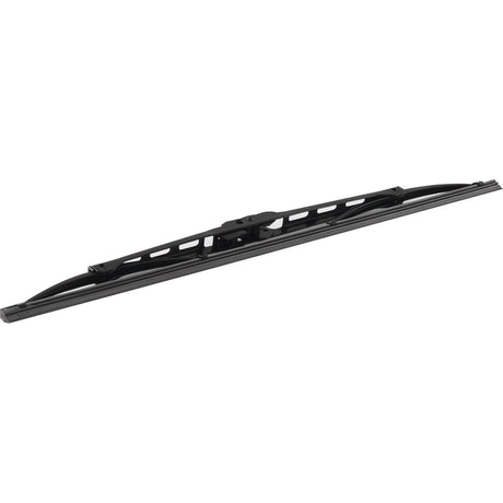 The Sparex Wiper Blade - 15'' (375mm) 1 pc. + S.14730 | Sparex Part No.S.19773, featuring a metal frame and rubber edge, designed for vehicle use, is shown against a white background.