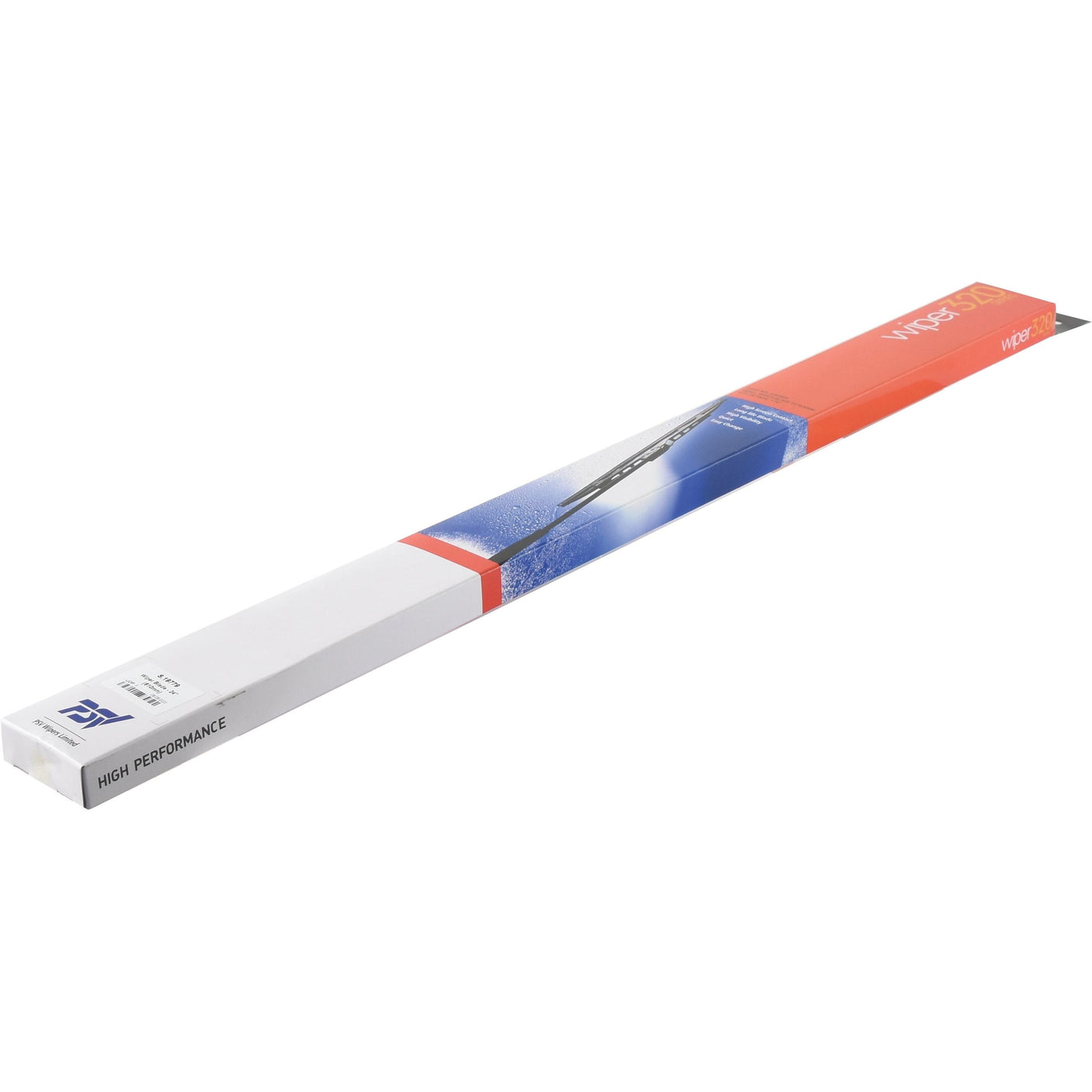 A packaged high-performance 24'' wiper blade from Sparex, presented in a rectangular box with blue and red accents and labeled "Wiper Blade - 24'' (600mm) 1 pc. | Sparex Part No.S.19779" on one end, suitable for Massey Ferguson vehicles.