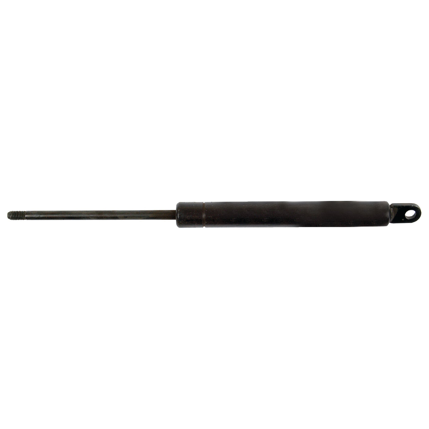 Image of a Sparex Gas Strut, Total length: 230mm - S.19795, with an extended piston rod and mounting points at both ends, suitable for Ford/New Holland equipment.