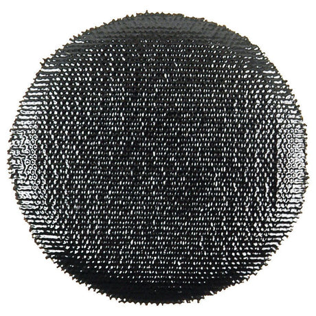 Close-up of the REPAIR PATCH-REINFORCED-40MM (Sparex Part No.S.19807) by Sparex, featuring a gritty, textured black surface perfect for sidewall repairs.