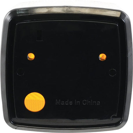 A black electrical wall socket faceplate with two round pin terminals and a notice reading "Made in China," reminiscent of the precision found in Sparex's renowned Rear Combination Light, (Halogen), functioning as Position/Indicator for both RH & LH, 12/24V - S.20054.