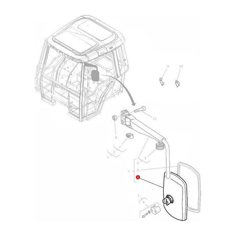 Massey Ferguson - Mirror External - 4288898M91 - Farming Parts