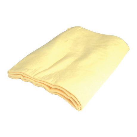 A folded Sparex Chamois - S.20409, known for its excellent absorbency, is laid flat against a white background.