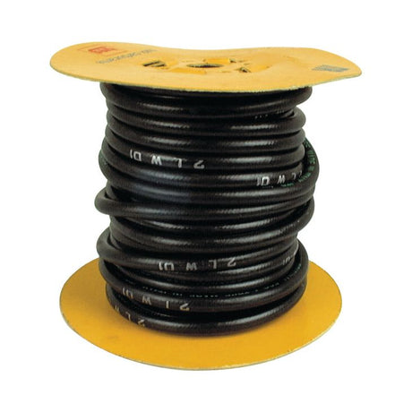 A 10-meter long Smooth Fuel Hose (10 x 16mm, S.20435) from Sparex, made from premium grade compounds, is coiled around an orange and yellow circular holder.