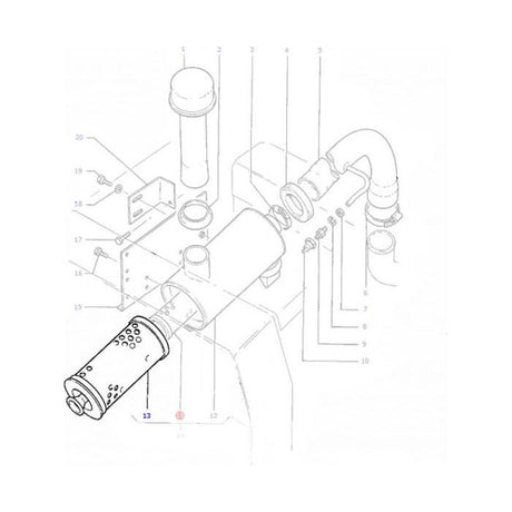 Massey Ferguson - Filter Air Outer - 1678294M1 - Farming Parts