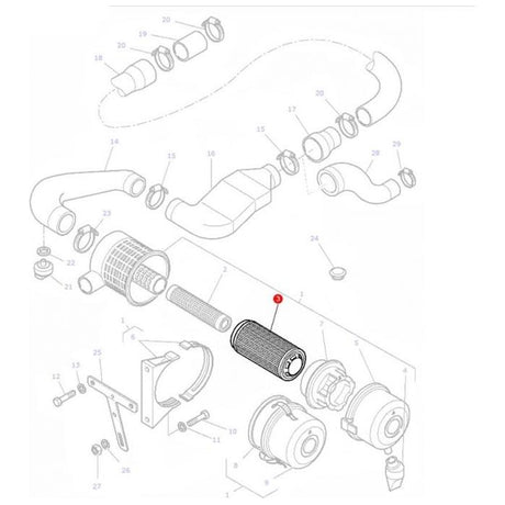 Massey Ferguson - Filter Air Outer - H117200090150 - Farming Parts