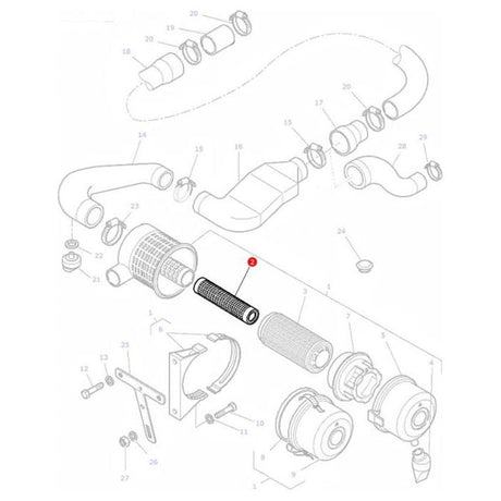 Massey Ferguson - Filter Air Inner - H117200090160 - Farming Parts