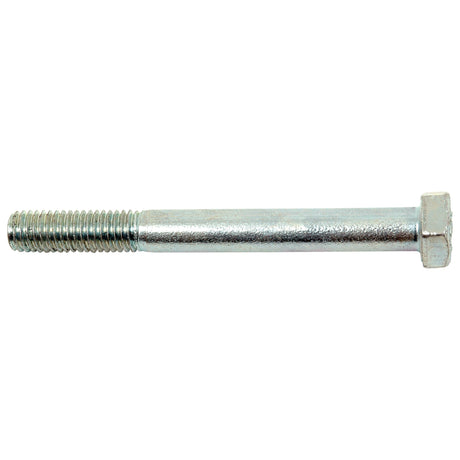 The Sparex Metric Bolt M8x75mm (DIN 931), identified with Sparex Part No. S.20574, is a silver, zinc-plated hex head bolt, fully threaded on one end and smooth along the rest of the shaft, featuring a tensile strength of 10.9.