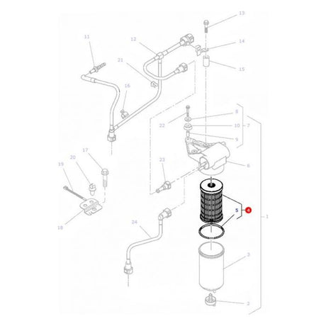 Massey Ferguson - Fuel Filter - 4224811M1 - Farming Parts